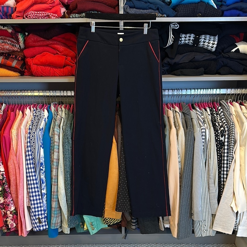 A New Day navy with red piping 4 pocket trousers size 6